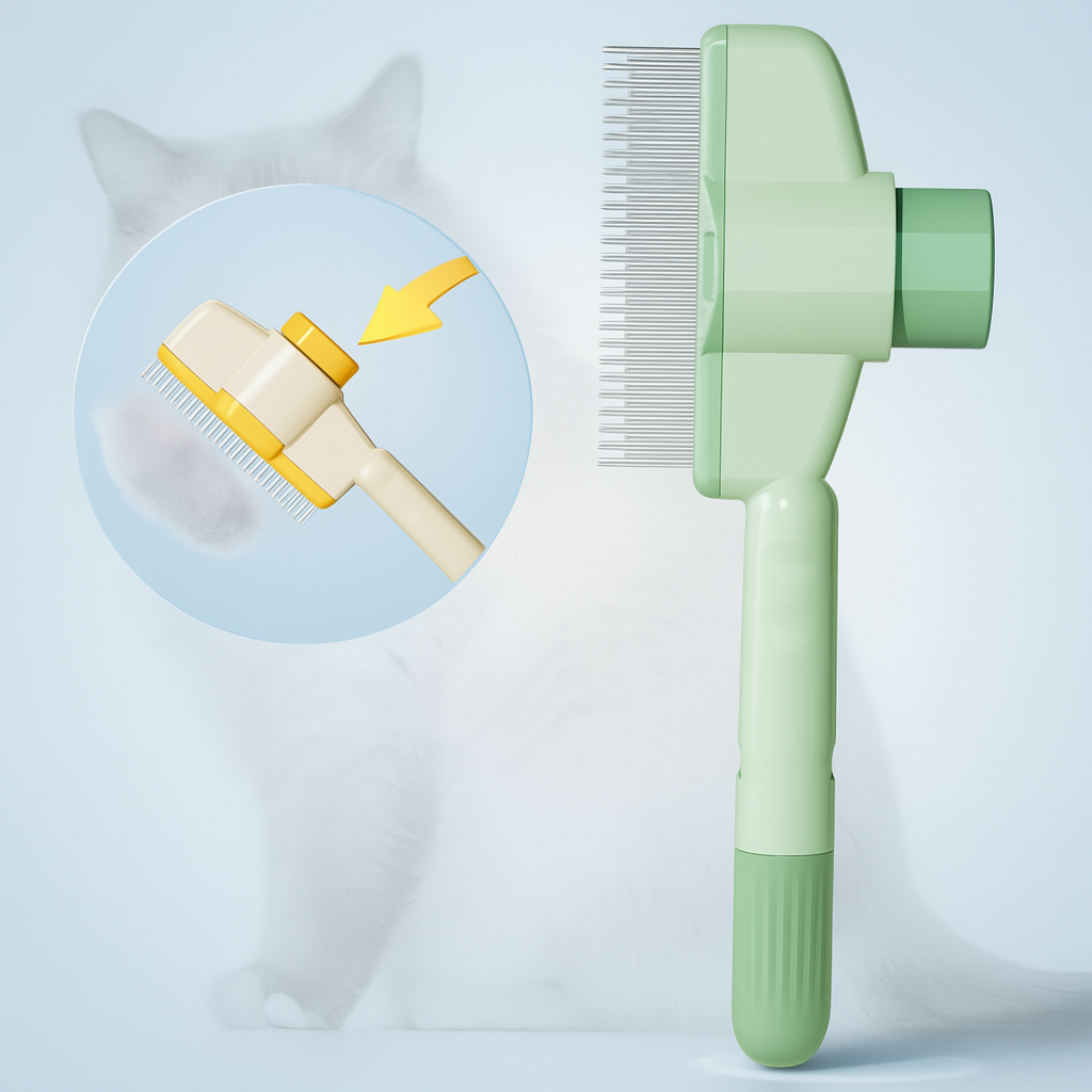 Furblu™ Self-Cleaning Pet Brush: Effortless Grooming, Gentle Massage, Shedding Solution