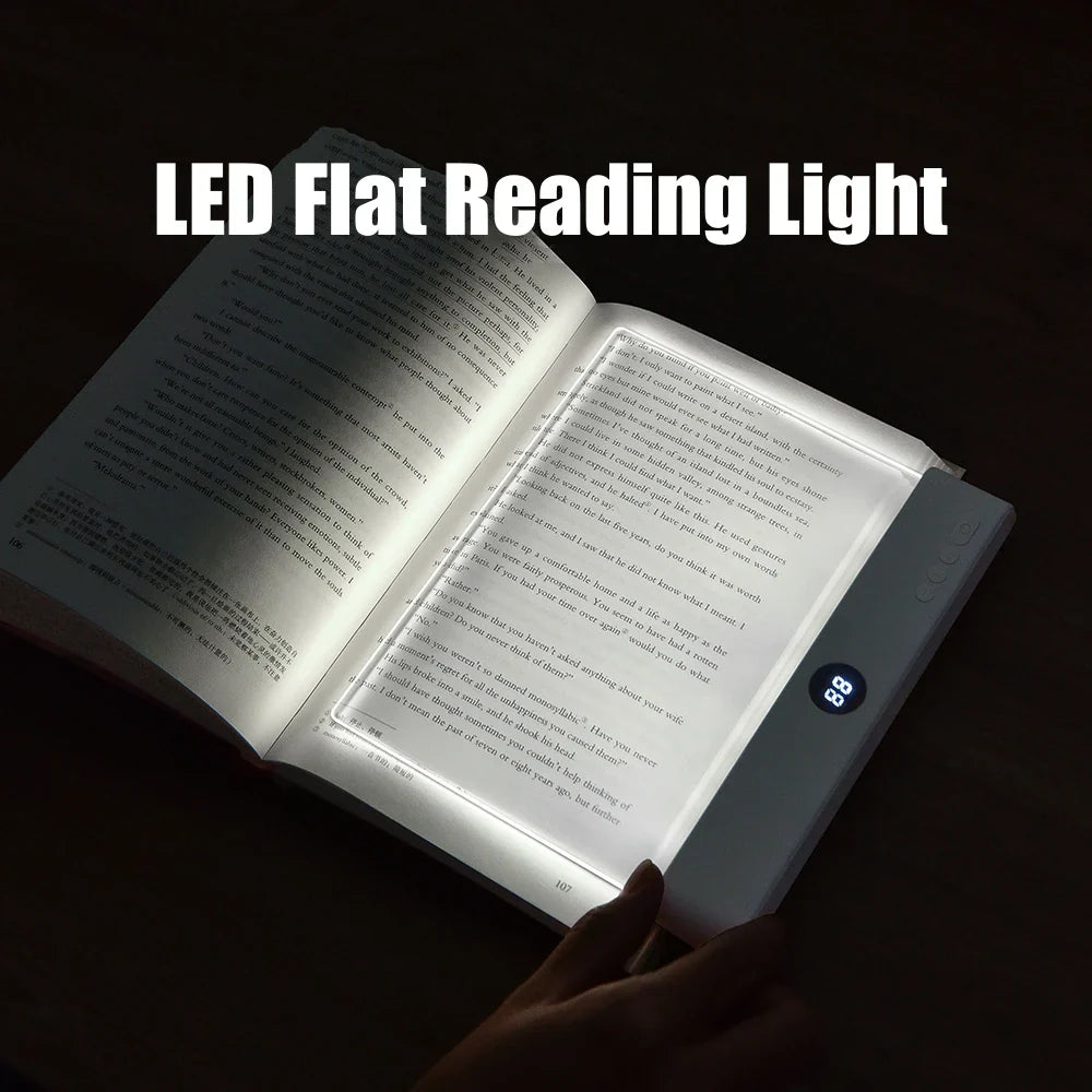 Portable LED Flat Panel Eye Protection Reading Light with Dimmable Timer